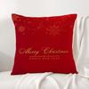 Christmas world Cushion Cover Natural Linen Organic Fabric DoubleSided Printing Sofa Home Decor Breathable Bed Pillow