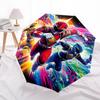 1pc Power Rangers Auto-Open Umbrella, Portable 3-Fold Design with 8-Bone Iron Frame, Outdoor for Fans, Travelers, Daily Use, Gift Idea.T093