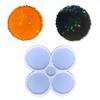 Diy Handmade Mold Coffee Coaster Light Shadow for Creative Silicone Mold Crystal Round Placemat Mold for Diy Crafts