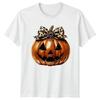 Leopard Pumpkin Halloween Holidays Unisexs TShirt Unisexs Graphic Tee