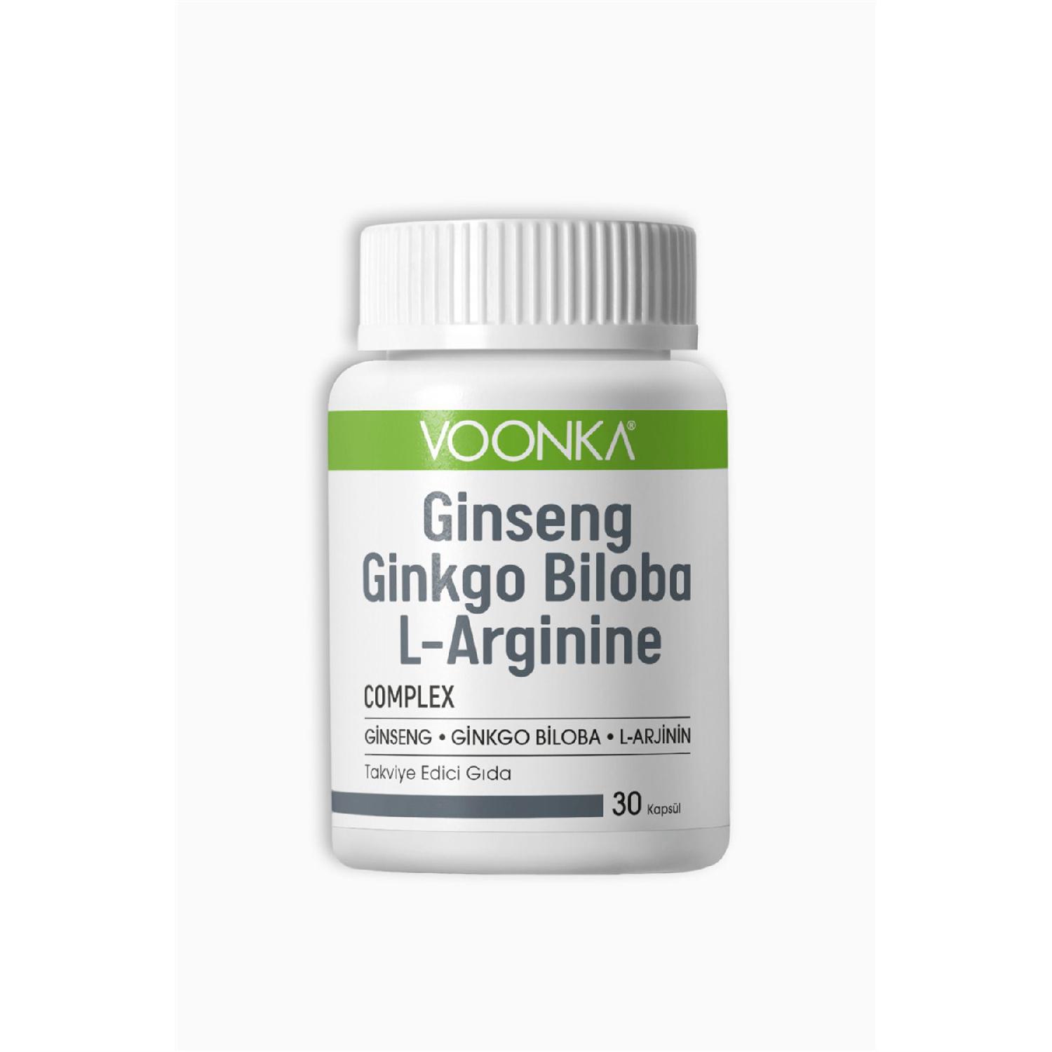 

Ginseng Ginkgo Biloba L-arginine 30 Capsules