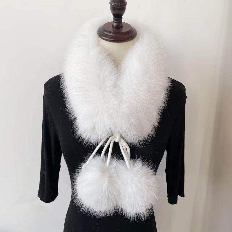 New Faux Fox Fur Scarf - Warm Versatile and Chic for Women