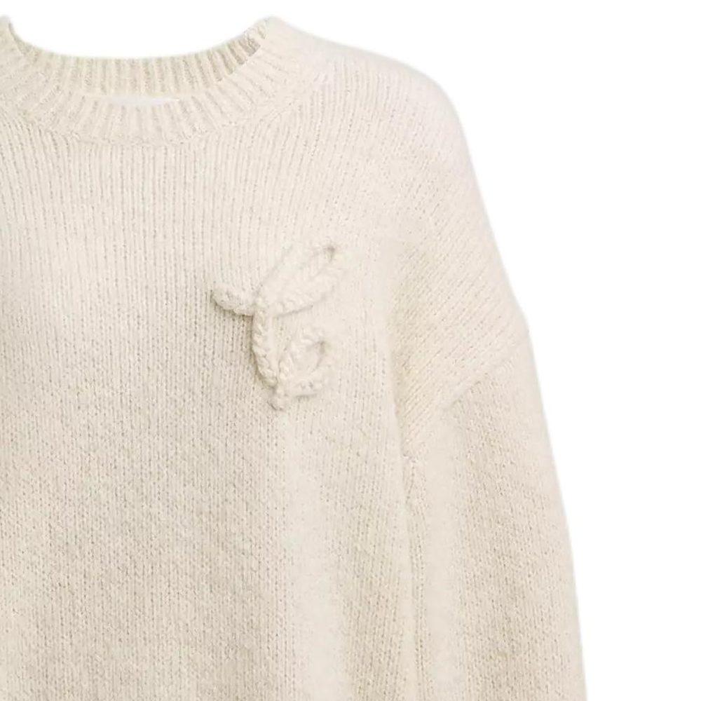 Coach Knitwear Women's White Crew Neck Moderate Other CV470-IVO