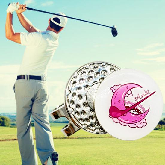 Golf Ball Marker Hat Clip Magnet Golf Ball Marker with Hat Clip Golf Accessory for Golfers Men Women