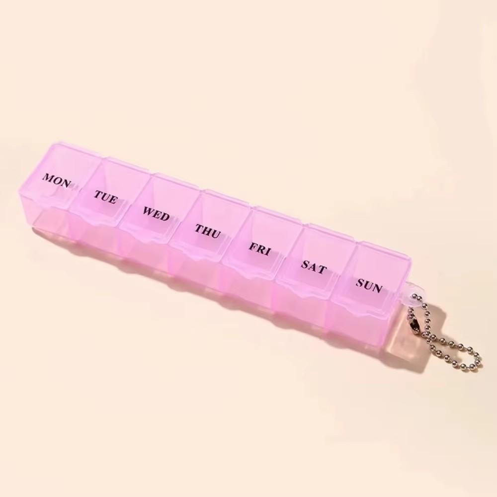 Portable Day Box Organizer Travel Storage Compartment Medicine Tablet Holder Pillsplitter Plastic Exquisite Weekly Container