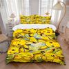 3pcs Pikachu Duvet Cover Set, Includes 1 Duvet Cover and 1/2 Pillowcases (No Insert) Yy251104227