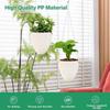White Hanging Plant Pot Eggshell Shape Planter Self Watering Plant Pot  Indoor Outdoor Ornament