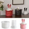 Creative Rabbits Shape Silicone Mould Easy Demold for Making Jewelry Boxes Home Decoration Items