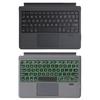 Tablet Keyboard & Protective Case Black Wireless Bluetooth-compatible Keyboard with Colorful Backlight Plastic Tablet Protector for Microsoft Surface