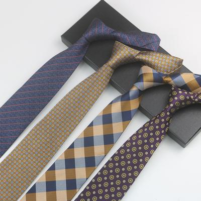 Herren Formelle Krawatte Business Gastgeber Zur Arbeit Bankett Gestreift Polyester Handgefertigt Accessoires 8Cm Krawatte