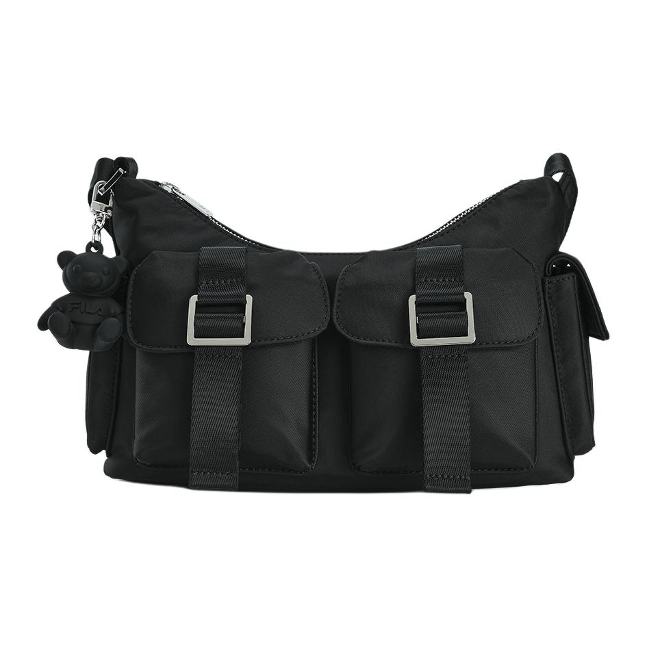 New FILA Fabric Shoulder Bag Crossbody Bag Mini Women's Black F13W449164FBK