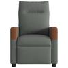Recliner Chair Dark Grey Fabric