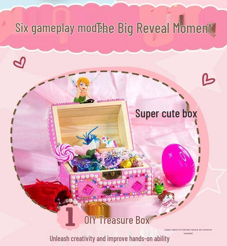 DIY Mystery Egg Puzzle Treasure Chest: Creative Wooden Storage Box & Lucky Bag Gift for Kids