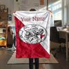 1PC Ajax Fan Gear Custom Name Patterned Flannel Blanket Suitable For All Seasons For Home Decor Warmth And Comfort Gifts Holiday Present