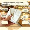 Squeezable Coconut Rice Cake Slow Rising Fidgets Toys Milk Cake Moist Squeeze Toy For Adults Kids Autism Girls Gifts