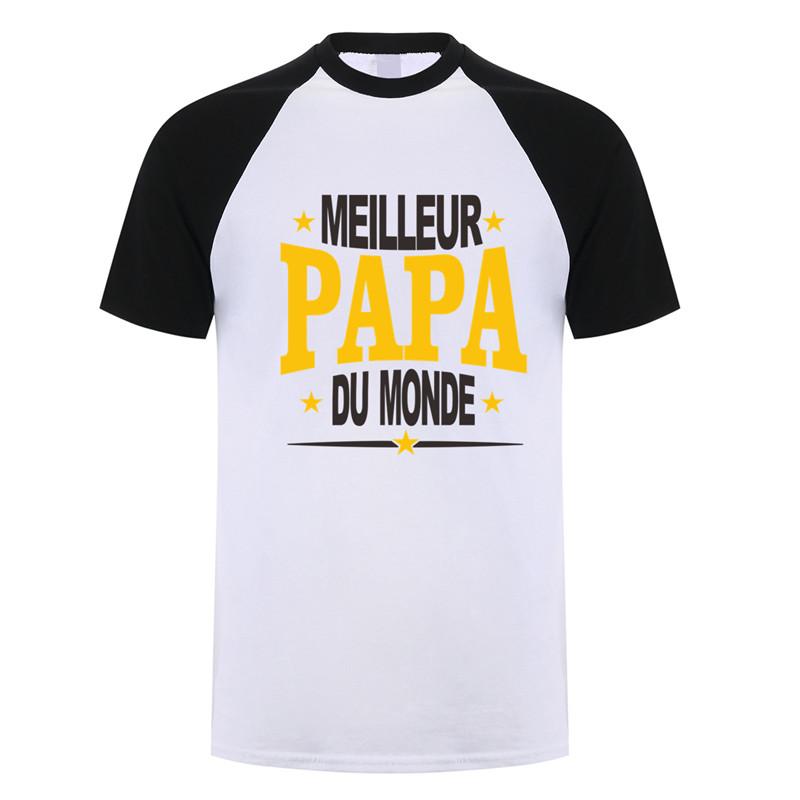 Best Dad In the World T-Shirt Short Sleeve Unisexs French Father Dad T-shirt Papa T-shirt Oz405