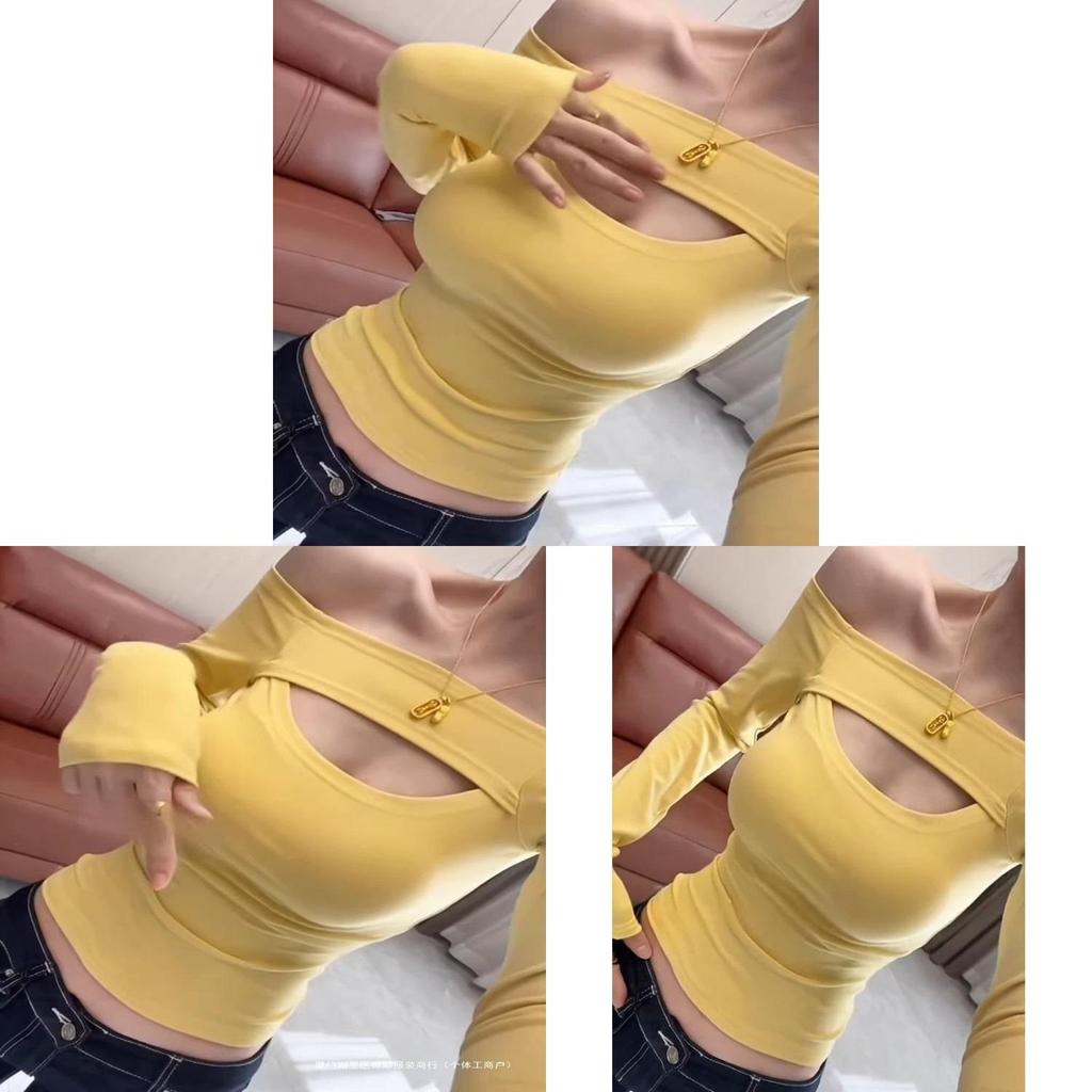 Oversize T Shirt With Hollow Out Design For Spring Fashion Womens Slim Fit Casual Top