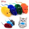 3Pcs Squeak Sound Noise Funny Kitten Mouse Rat Pet Dog Cat Play Toy Color Random Fuuny Mouse Toy Suitable Household Pet Supplies