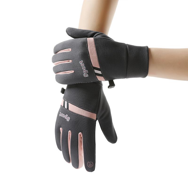 Warm Fleece Lined Gloves For Men And Women Outdoor Cycling Windproof Waterproof Touchscreen Skiing Gloves