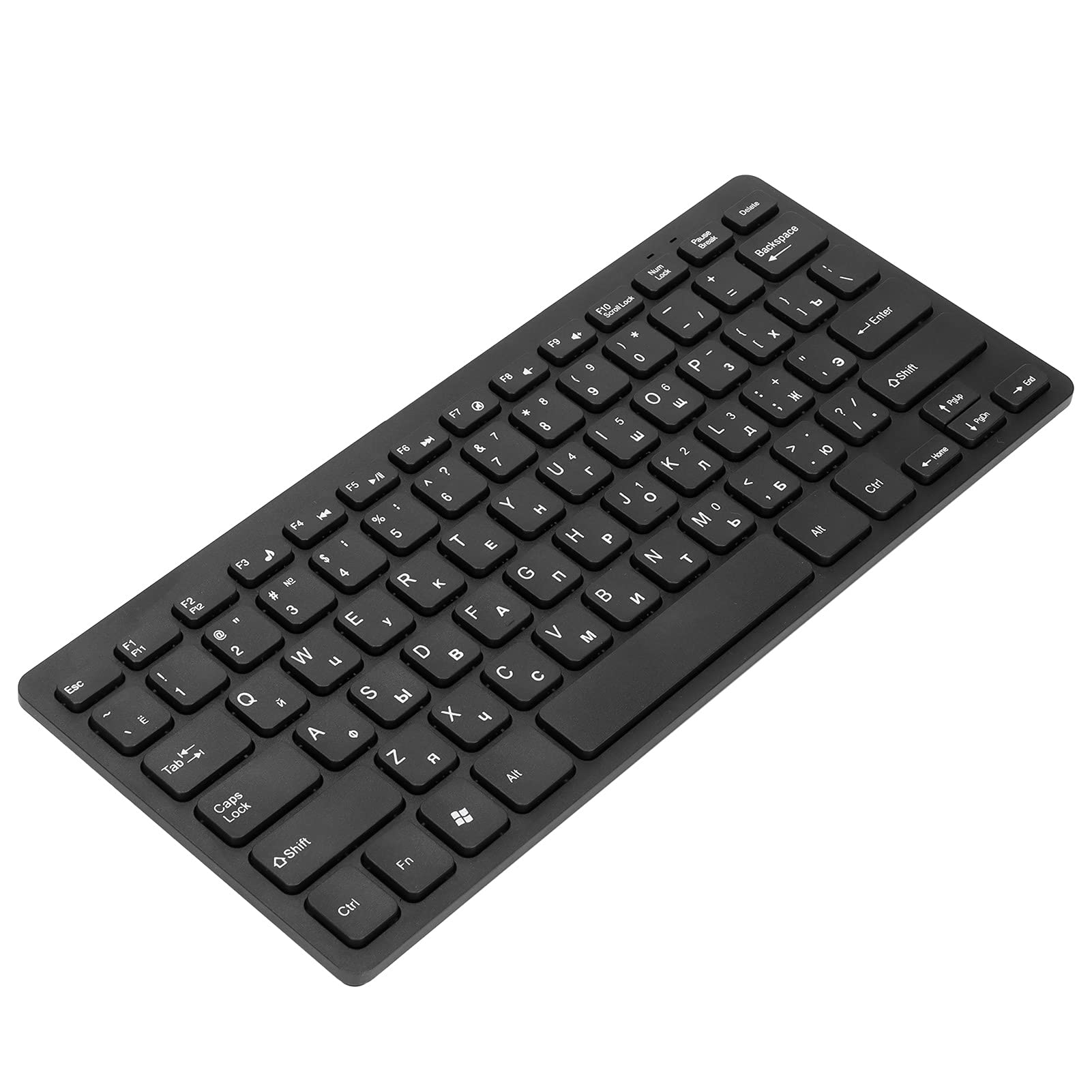 

pc keyboard Clavier Russe Cyrillic Keyboard Abs Computer Keyboard Ergonomic Design Mini Durable Wired 78 Keys Mechanical Keyboard for PC Laptop
