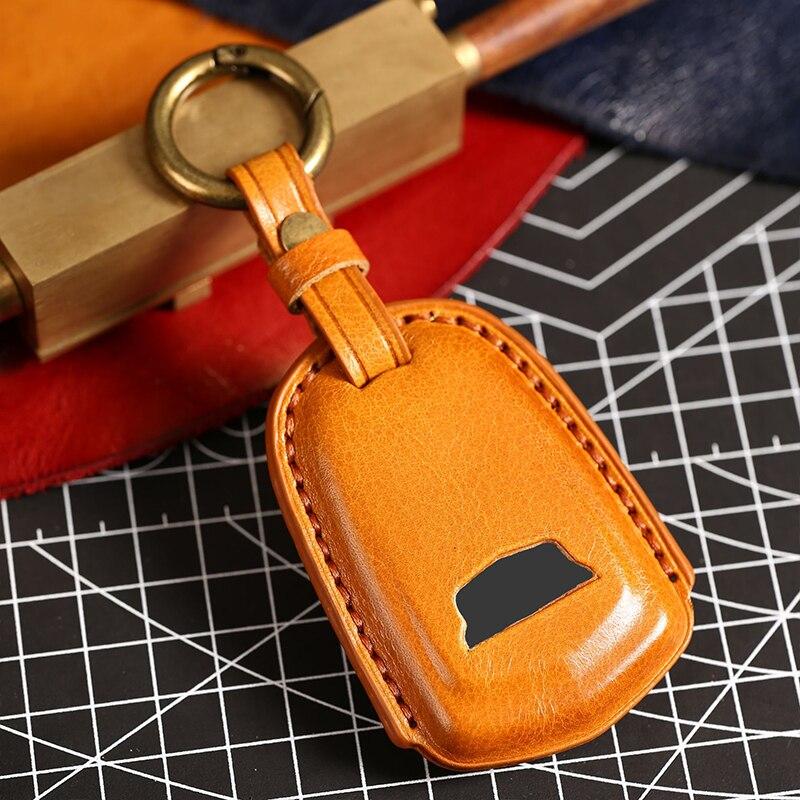 HALLMO Luxus-Autoschlüsseletui aus Leder für Cadillac All inclusive