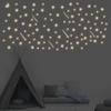 Fluorescent Star Wall Stickers – Self-Adhesive, Luminous Decor for Living Room and Bedroom