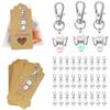Pack Of 30 Guardian Angel Pendants, Guest Gifts, Christening Wedding With Organza Bag And Kraft Paper Pendant