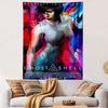 Ghost in the Shell Tapestry Wall Hanging, Scarlett Johansson Movie Poster, Sci-Fi Wall Decor for Bedroom Living Room Dorm