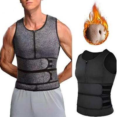 Entrenador de Cintura Ajustable para Hombre Camisetas sin Mangas Adelgazantes para Entrenamiento Chaleco Sudoración Moldeadora Pérdida de Peso