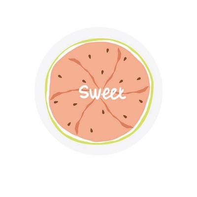 Waterproof Shower Bath Cap Cartoon Fruits Printing Hair Protective Bathing Hat(Watermelon)
