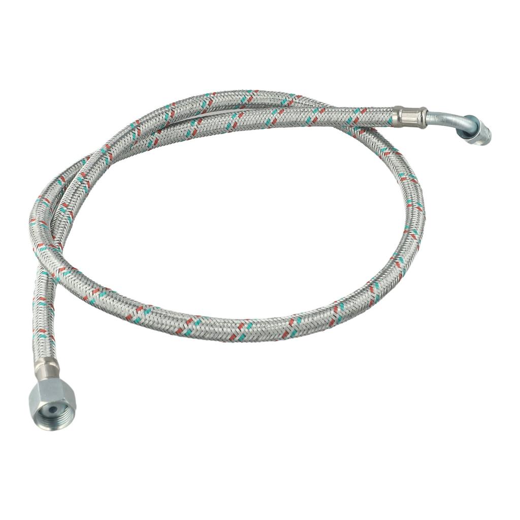 35 Inch Length Metal Oil Line with 1/4 Inch Male x 3/8 Inch Female Elbow Connector for 40 and Mectron Burner Models