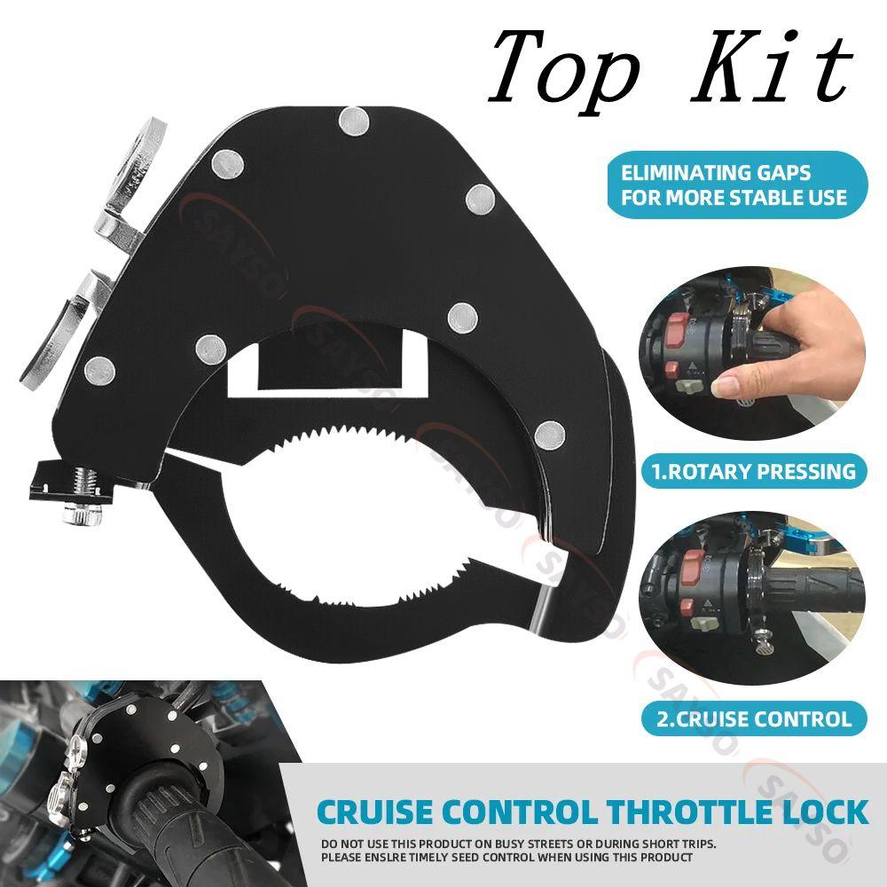 Motorcycle Throttle Lock Motorcycle Control Assist Lock Adjustable Control Throttle Assist Lock Retainer Bottom/Top Kit