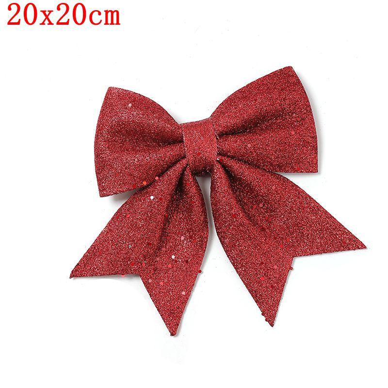 

1/2 шт. Блестящие банты Рождественская елка Банты Украшения Вечеринка Рождественское украшение Дом Комната С Новым годом Навидад 2025 Украшение as show