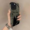 Anime Girl Lambskin Leather Phone Case For iPhone 17 Pro Max Air 16 16e 15 14 13 12 11 Pro Max Plus X XS MAX XR Back Cover