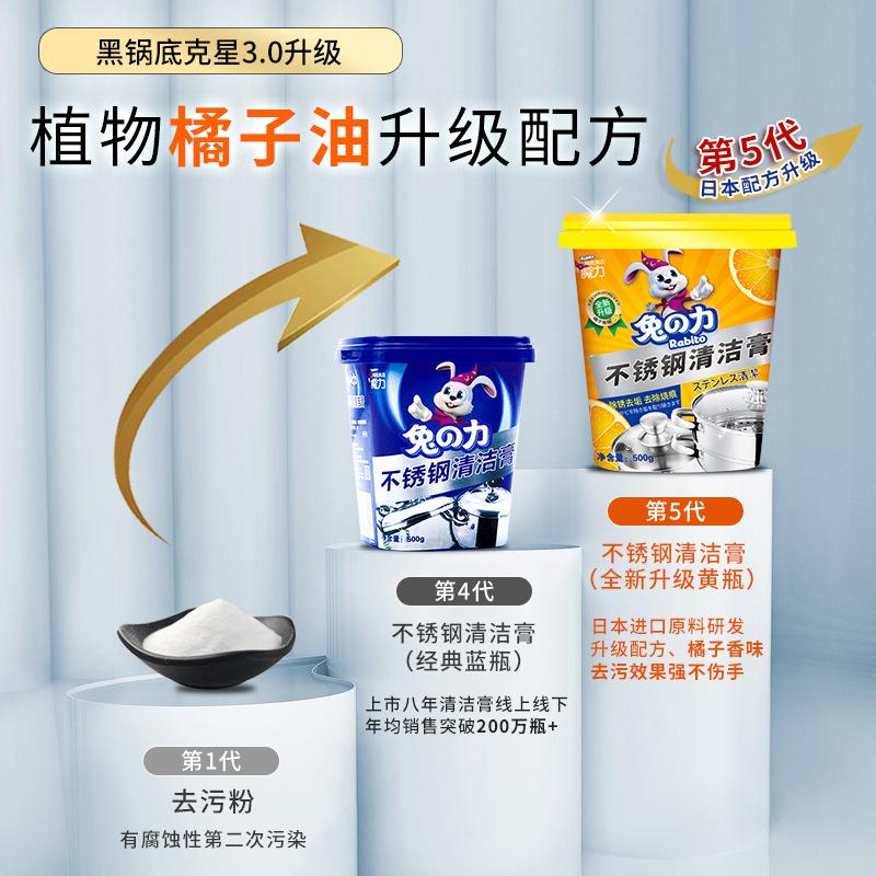 Stainless Steel Cleaning Paste Cleaning Pots and Pans Bottom Black Dirt Kitchen Grease Powerful Multi-purpose Cleaner