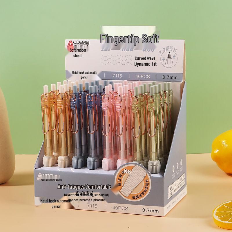 

Mechanical Pencils with Metal Hook & Clip for Students - Pack of 40 0.5mm Mechanical Pencil