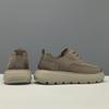 Casual Shoes Leather Trendy Shoes High-end Niche Thick-soled Heightening Shoes