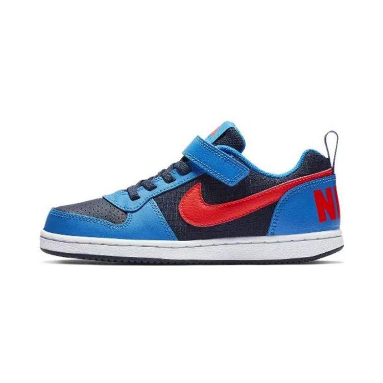 Nike Low Skate Shoes Kids Sneakers Blue Black Red 870025-404
