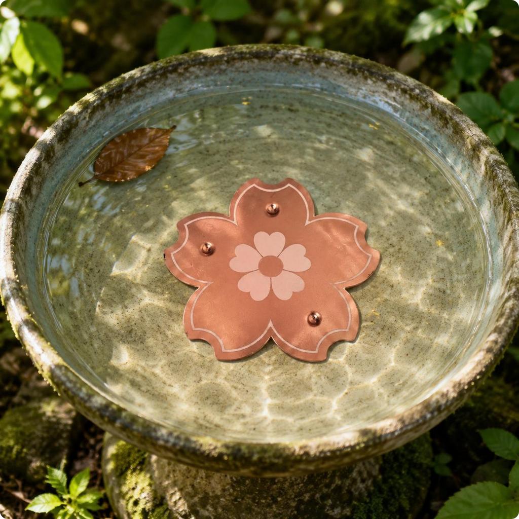 Bird Bath Purification Disk Universal Fit Birdbath Copper Disc Outdoor Water Care Reinforced Design Garden Decor