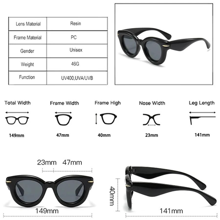  Fashion Oval Candy Color Sunglasses Women Y2K Retro Rivets Men Brand Designer Trending Punk Round Sun Glasses Shades