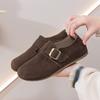 Soft Sole Women's Walking Shoes Breathable Lightweight Single Shoes Casual Outdoor Slip-on Lazy Shoes