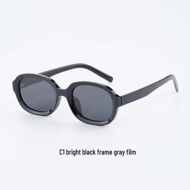 Ultra-light TR90 Oval Frame Sunglasses: Unisex Polarized UV Protection with High-End Feel