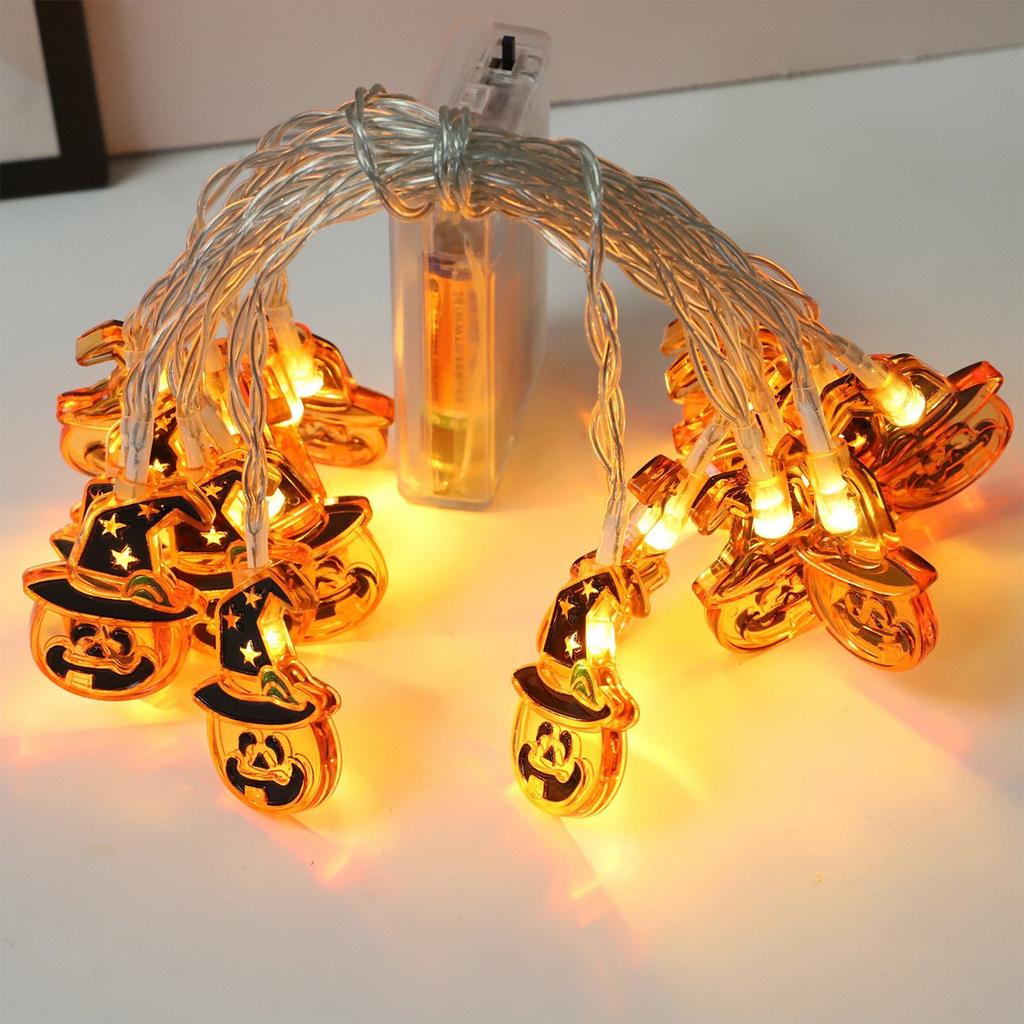 Halloween LED Light String, Festive Atmosphere Decorative Light Pendant, Festival Party Small Colorful Lights.