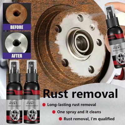 Car Rust Inhibitor Paint Quickly Rust Remover Derusting Spray Metal Iron Prowder Stain Removal Agent Car Wheel Hub Care