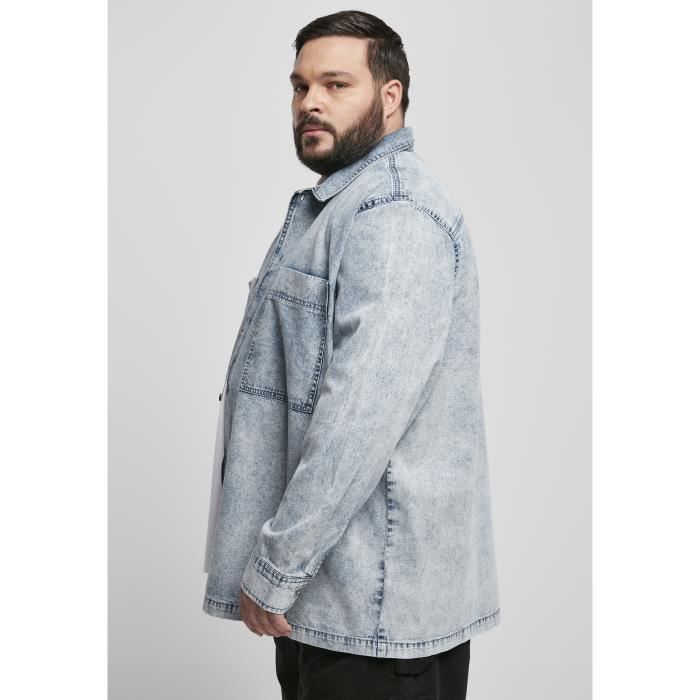 Chemise Urban Classics oversized denim - bleu ciel - L