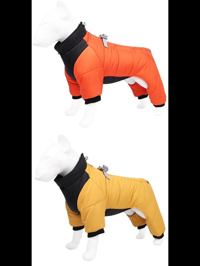 Ciepły Wiatroodporny Zimowy Strój dla Psa: Bawełniana odzież dla czworonożnych zwierząt domowych z zagranicy