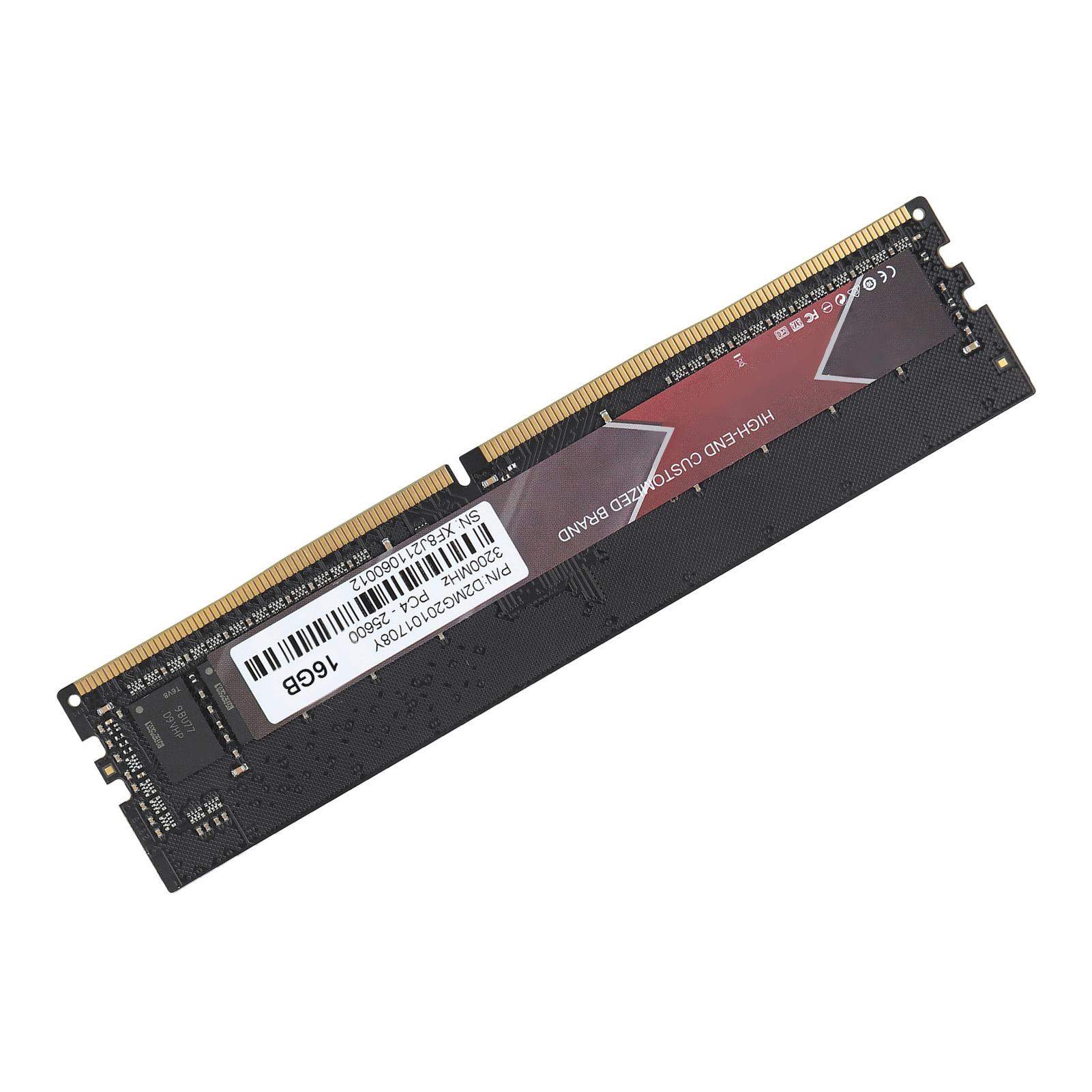 

DDR4 RAM Metal Aluminum High Performance PCB DDR4‑3200MHz PC4‑25600 Desktop Memory16GB