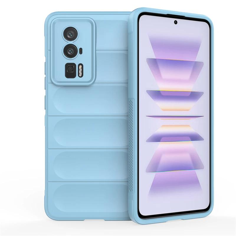 For Xiaomi Poco F5 Pro F3 F4 GT 5G Back Cover Phone Case Soft Liquid Silicone Anti-fall Shockproof Armor Protect Funda Coque