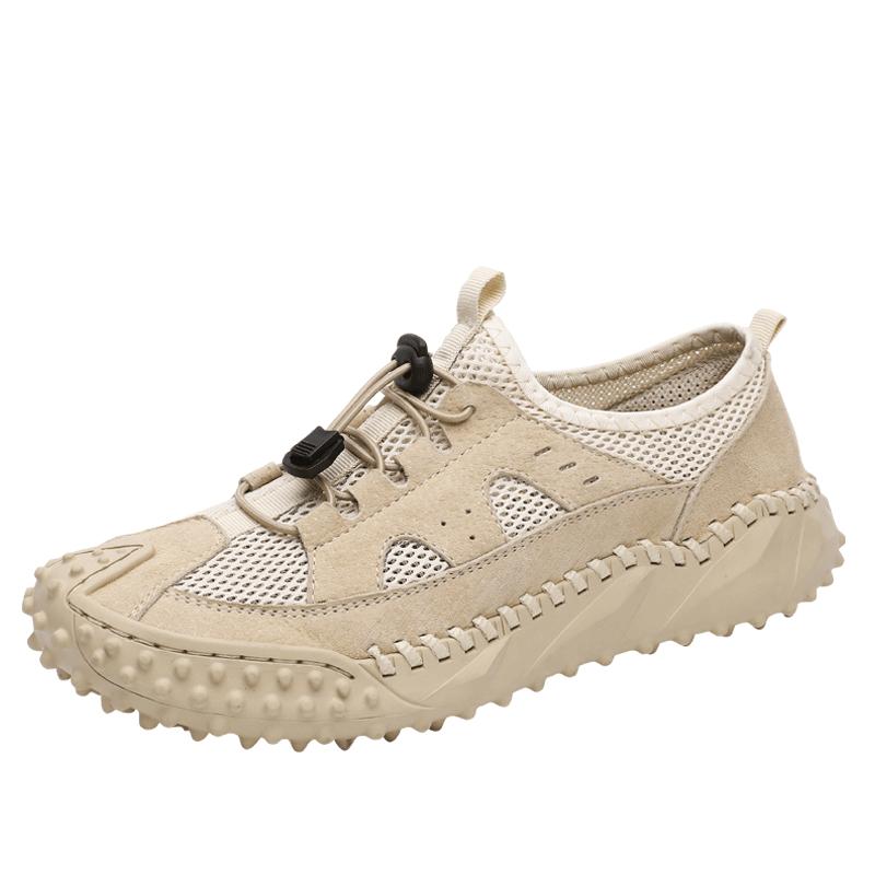 Summer Mesh Men's Shoes New Breathable Casual Shoes Outdoor Walking Men's Sneakers Hiking Shoes  Lightweight and Non Slip