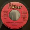 7inch Record MALIBU  Everybody Needs Love  I Need U So MSM0014 Witty 2000 Jamaica Reggae Ska  Dub Used